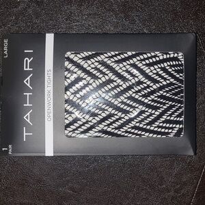 💕NWT Tahari Open Work Tights💕Size Large and X Large
